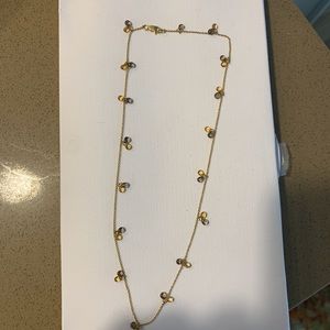 18K necklace with Smoky Topaz and Citrine